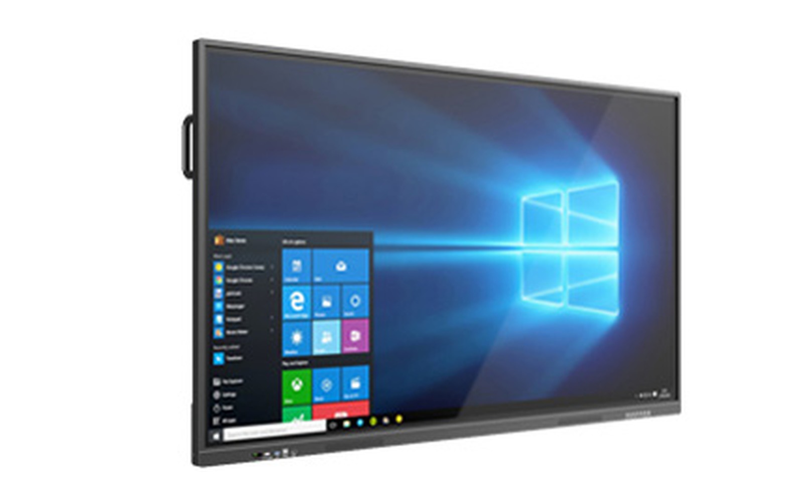 Official front and rear view of the InspireBoard interactive display